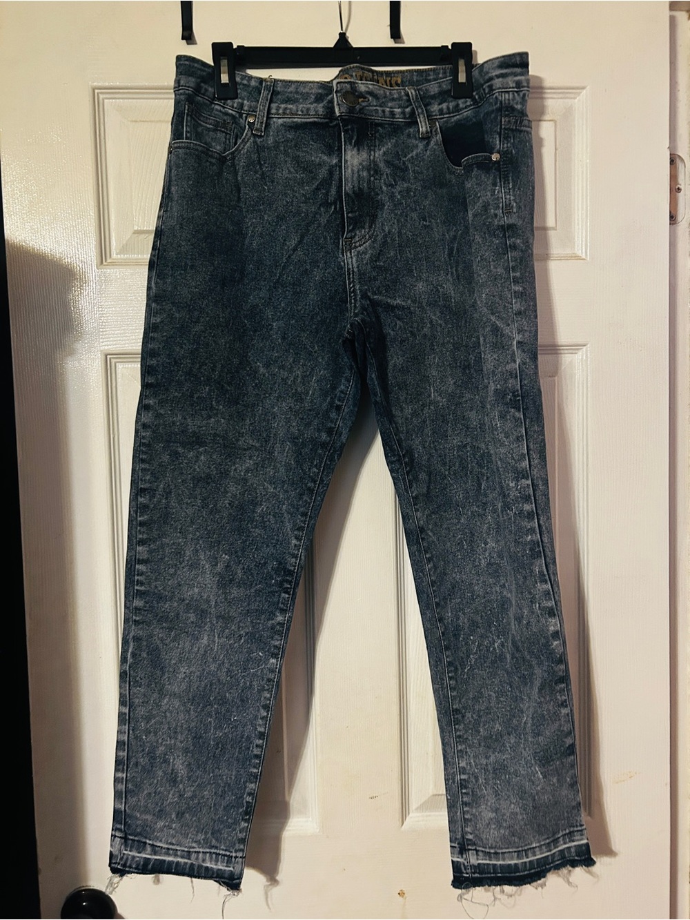 VIP Women's Straight Leg Washed Black Jeans
